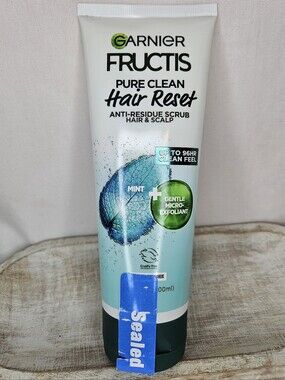 Garnier Fructis Pure Clean Hair Reset Anti-Residue Scalp Scrub 6.8oz NWT